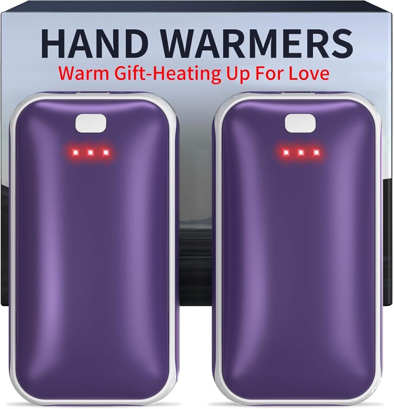 Lerat Hand Warmers Rechargeable, 2 Pack Electric Hand Warmer, Reusable Portable Pocket Heater USB Handwarmers, Gifts for Men, Women, Indoor, Outdoor, Hiking, Skiing, Camping, Hunting Accessories - Image 1